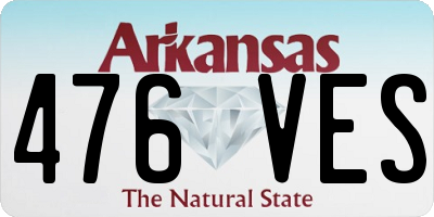AR license plate 476VES