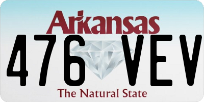 AR license plate 476VEV