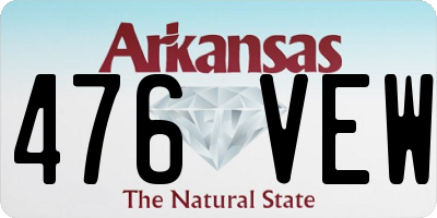AR license plate 476VEW