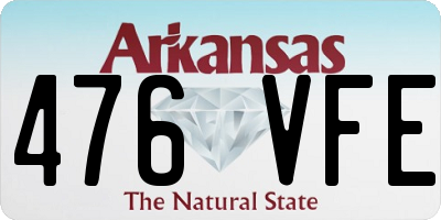 AR license plate 476VFE