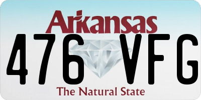 AR license plate 476VFG