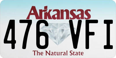 AR license plate 476VFI