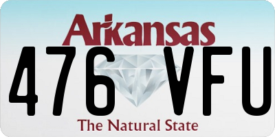 AR license plate 476VFU