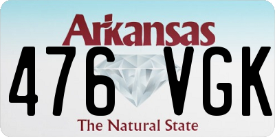 AR license plate 476VGK