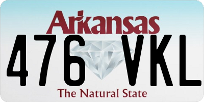 AR license plate 476VKL