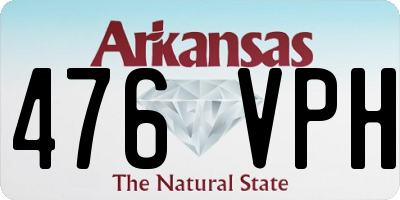 AR license plate 476VPH