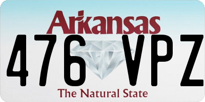 AR license plate 476VPZ