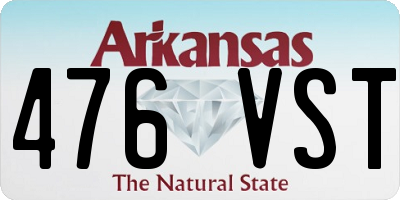 AR license plate 476VST