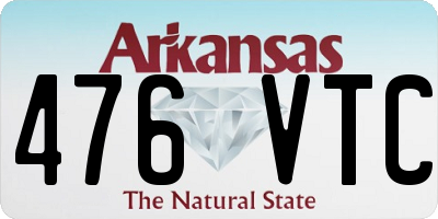 AR license plate 476VTC