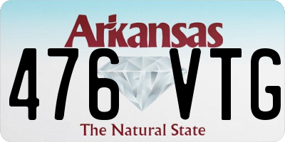 AR license plate 476VTG