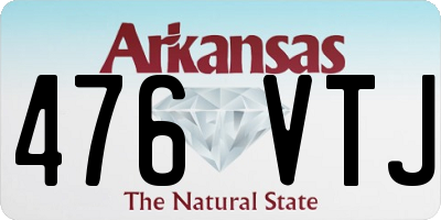 AR license plate 476VTJ