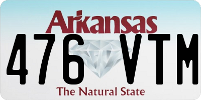 AR license plate 476VTM