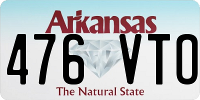 AR license plate 476VTO
