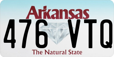 AR license plate 476VTQ