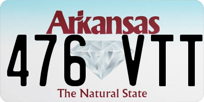AR license plate 476VTT