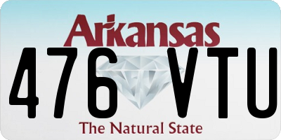 AR license plate 476VTU