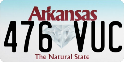AR license plate 476VUC