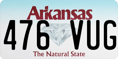 AR license plate 476VUG