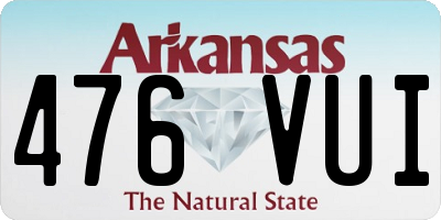 AR license plate 476VUI