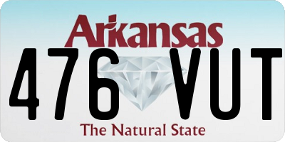 AR license plate 476VUT