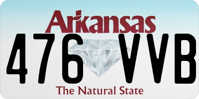 AR license plate 476VVB