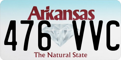 AR license plate 476VVC