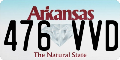 AR license plate 476VVD