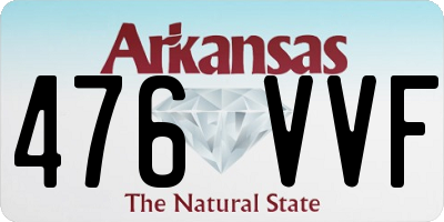 AR license plate 476VVF