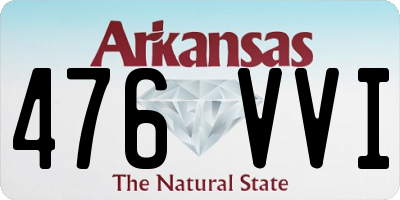 AR license plate 476VVI