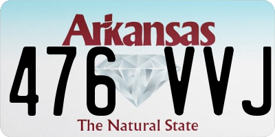 AR license plate 476VVJ