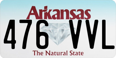 AR license plate 476VVL