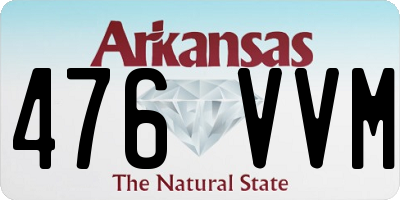 AR license plate 476VVM