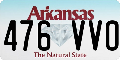 AR license plate 476VVO