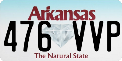 AR license plate 476VVP