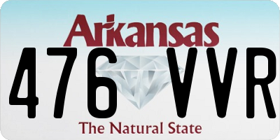 AR license plate 476VVR