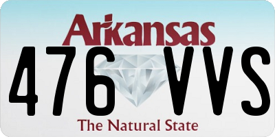 AR license plate 476VVS