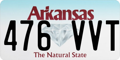 AR license plate 476VVT