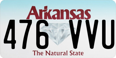 AR license plate 476VVU