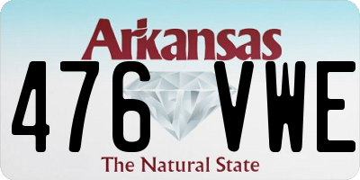 AR license plate 476VWE