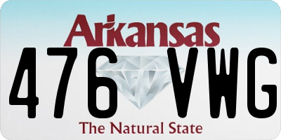 AR license plate 476VWG