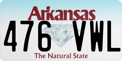 AR license plate 476VWL