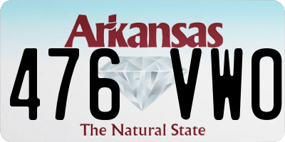 AR license plate 476VWO