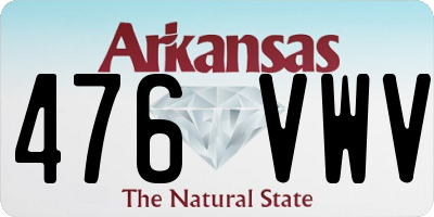 AR license plate 476VWV