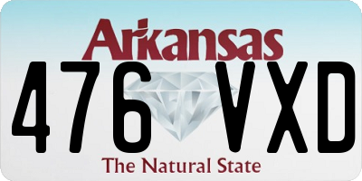 AR license plate 476VXD