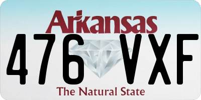 AR license plate 476VXF