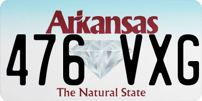 AR license plate 476VXG