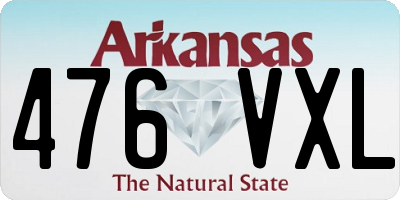 AR license plate 476VXL