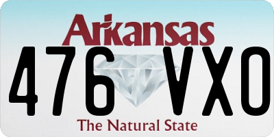 AR license plate 476VXO