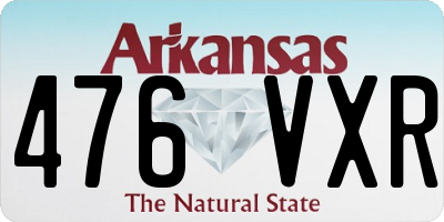 AR license plate 476VXR