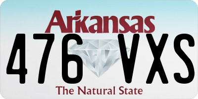 AR license plate 476VXS